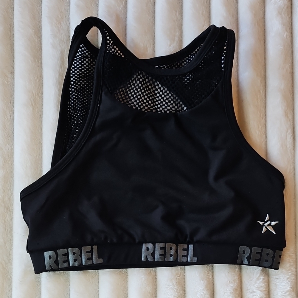 Rebel Black Sports Bra